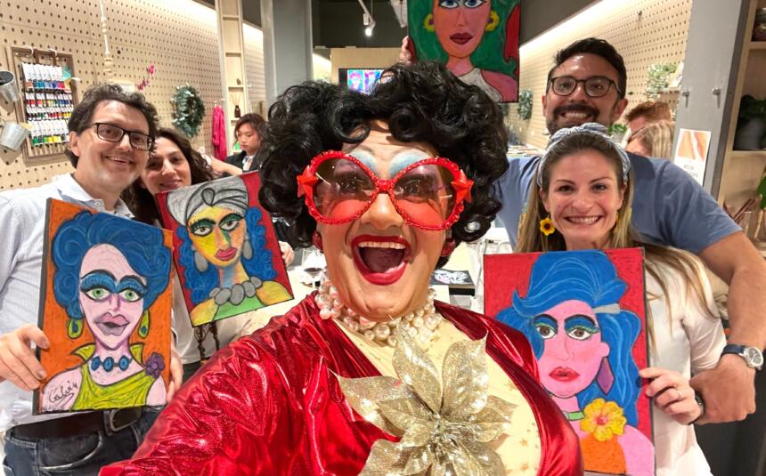 Wonder Mama – Drink and Draw with a Drag Queen