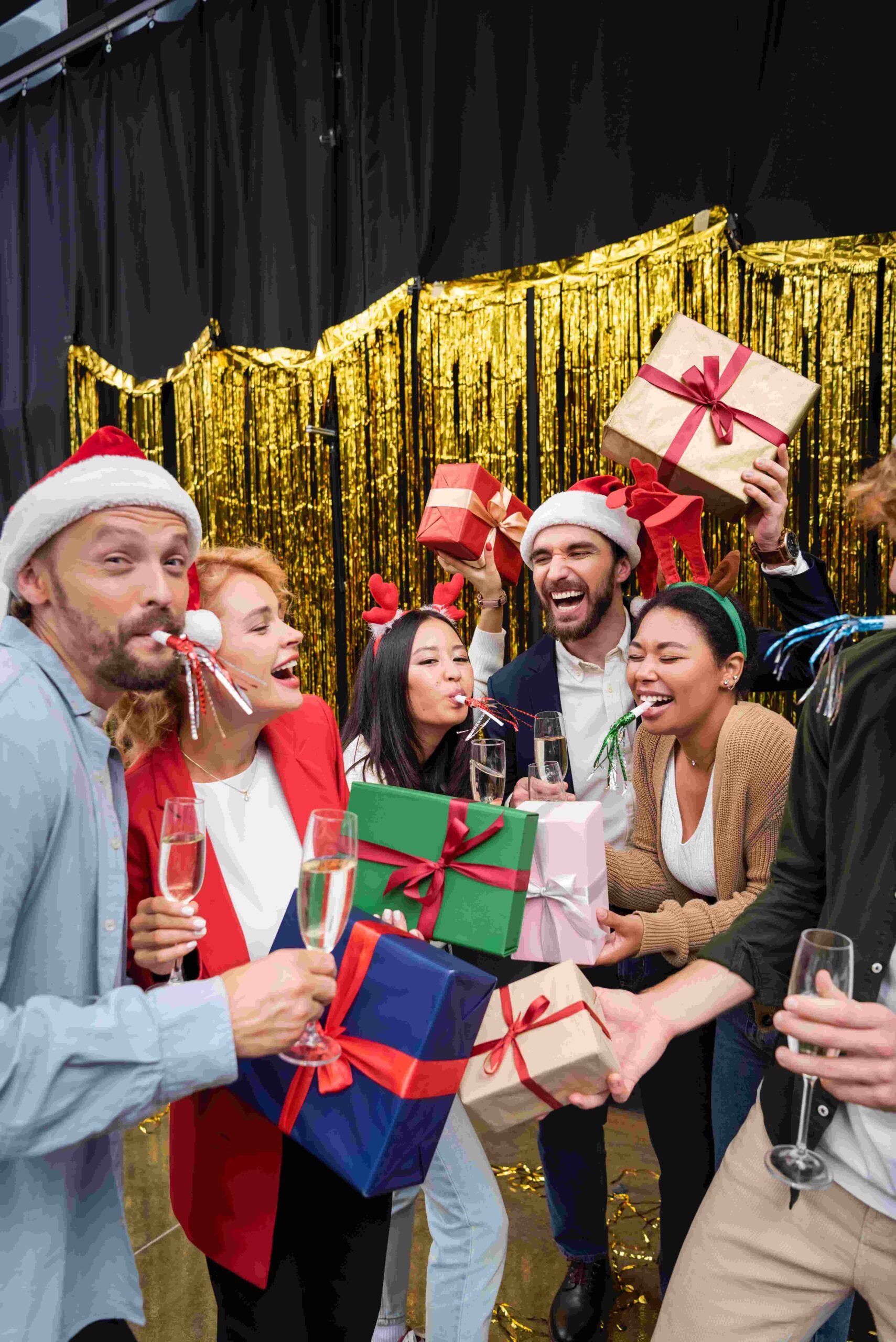 Christmas team celebration